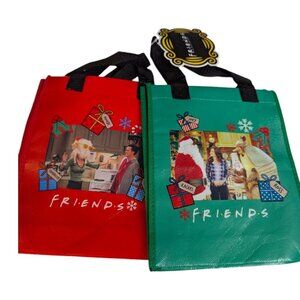 CultureFly Friends Holiday Christmas Totes 8x10 Matthew Perry turkey armadillo